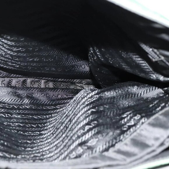 PRADA Shoulder Bag Nylon Plastic Green Silver - Picture 13 of 16